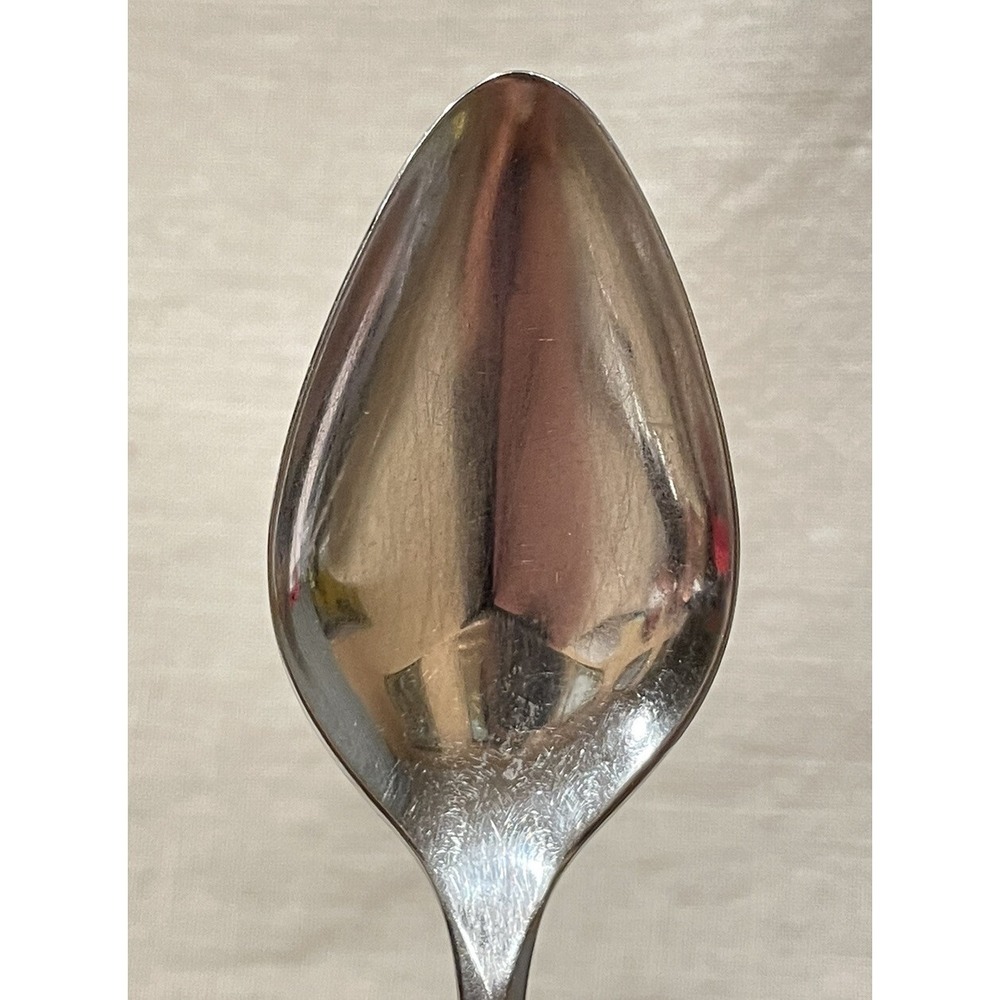 4 pcs Lyon Stainless Cortez Aztec Brutalist Mid Century Flatware Serving Spoons - Picture 7 of 9
